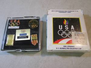 lot 107 image: 1992 JCPenney US Olympic Pin Collec...
