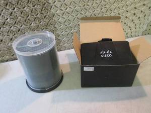 lot 121 image: Large Pack of CD-R Discs and Cisco ...