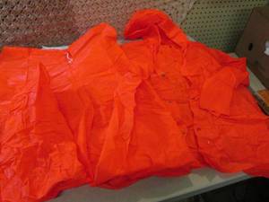 lot 128 image: Hooded Rain Suit and Hunting Coat w...