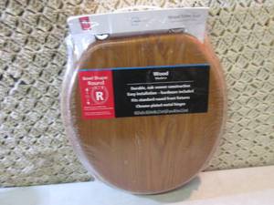 lot 143 image: Wood Toilet Seat  F-2...