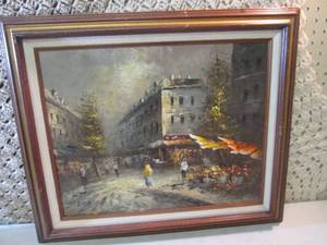 lot 153 image: Framed Oil Painting 25 12 x 21 1...