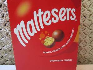 lot 199 image: Box of 18 Bags of Maltesers Candy B...