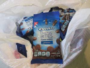 lot 204 image: 12 Bags of Oreo Thin Bites Cookies ...