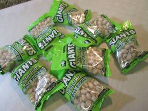 lot 209 image: 8 Bags of Dill Pickle Pistachios Be...