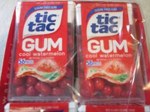 lot 211 image: 12 Packs of Tic Tac Cool Watermelon...