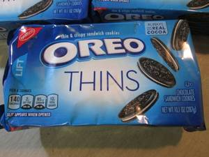 lot 214 image: 3 Packs of Oreo Thins Cookies Best ...