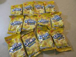 lot 227 image: 12 Bags of Golden Oreo Mini Cookies...