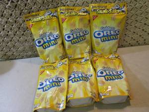 lot 228 image: 6 Bags of Golden Oreo Mini Cookies ...