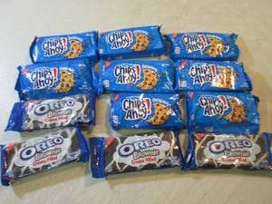lot 246 image: Chips Ahoy Cookies and Oreo Browmie...