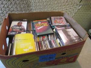 lot 273 image: Box Full of Assorted CDs Etc CLR...