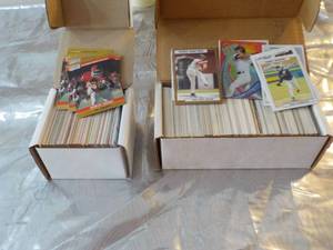 lot 22 image: Box of Derrick Thomas Cards and Box...