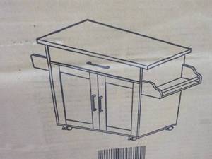 lot 46 image: Hodedah Cabinet White Beech 35 x 43...