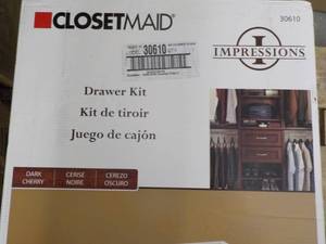 lot 71 image: set of 2 Closet maid Drawer Kits...