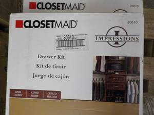 lot 74 image: set of 2 Closet maid Drawer Kits...