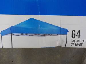 lot 85 image: 8 ft x 8 ft Blue Instant Canopy 64 ...