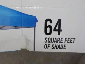 lot 86 image: 8 ft x 8 ft Blue Instant Canopy 64 ...