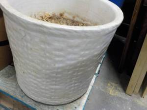 lot 153 image: Stoneware Planter 15 High 16 diam...