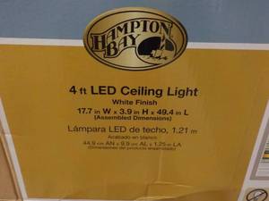 lot 171 image: Hampton Bay 4 ft LED Ceiling Light ...