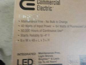 lot 177 image: Commercial Electric LED 4 ft Bright...