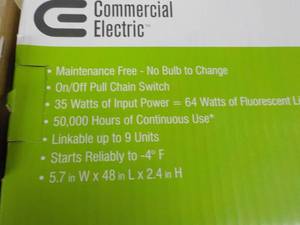 lot 180 image: commercial Electric Bright White 4 ...