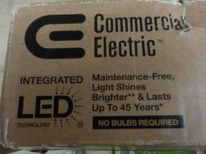 lot 196 image: Commercial Electric LED 4 ft Bright...