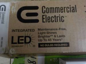 lot 201 image: Commercial Electric 1.6w x 36L 3 f...