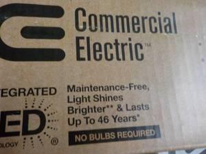 lot 202 image: Commercial Electric 2.2w x 3 ft LE...