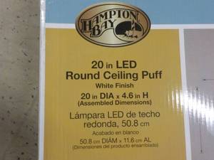 lot 210 image: Hampton Bay 20 LED Round Ceiling P...