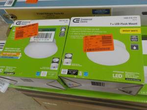 lot 212 image: 2 Commercial Electric 7 LED Flush ...