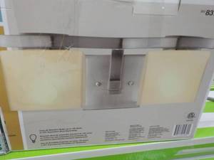 lot 213 image: Hampton Bay Brushed Nickel Finish V...