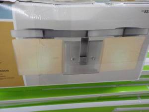 lot 214 image: Hampton Bay Brushed Nickel Finish V...