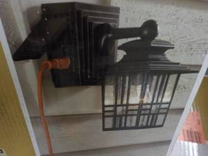 lot 215 image: Hampton Bay Exterior Wall Lantern w...