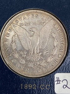 1892-CC Morgan Silver Dollar ...