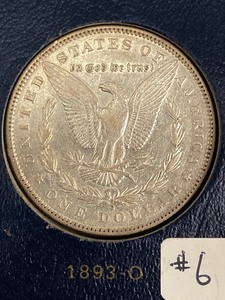 1893-O Morgan Silver Dollar ...