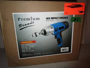 lot 21 image: Premium Brands 3KO  Impact Wrench
