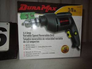 lot 36 image: Dura-Max 38 Variable Speed Reversible Drill