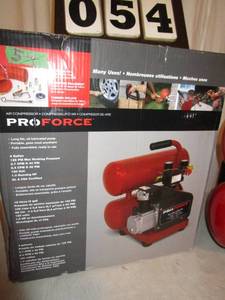 lot 54 image: Pro Force 4 Gallon Air Compressor