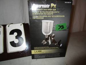 lot 73 image: Powermate PX HVLP Gravity Feed Spray Gun