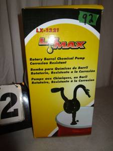 lot 92 image: LU Max Rotary Barrel Chemical Pump