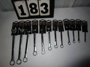 lot 183 image: King 12 Pc Wrench Set - SAE