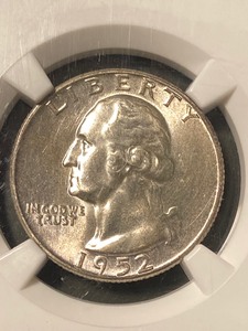 1952 Washington Quarter -- NGC MS66