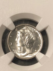 1944 Mercury Dime -- NGC MS66