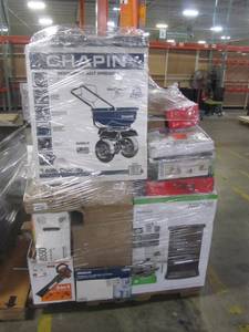 lot 23 image: WHOLESALE MIXED PALLET OF RETURNS - HOME DECOR AND SHOP EQUIPMENT