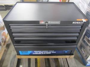 lot 93 image: Kobalt 41 x 32.5 Ball-Bearing Steel Tool Chest SHS41P12DB