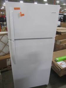 lot 97 image: Frigidaire 18-cu ft Top-Freezer Refrigerator (White) FFTR1814TW