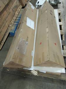 lot 304 image: Dreamline Shower Wall Kit, 2 Corner Pieces, 1Back Wall and 1 Side Wall SHBW-1241721-01 For Kit Model DLT-1036360. - Missing 1 Side Wall.