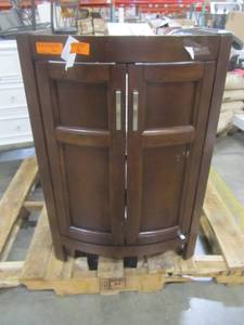 lot 154 image: Style Selections Morecott Chocolate Single Sink Vanity - Cabinet Only - 1142VA-24-220