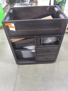 lot 156 image: Style Selections Morriston Distressed Java Single Sink Vanity - Cabinet Only - (Common 30-in x 20-in) WSL30BHV
