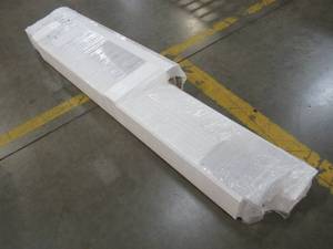 lot 361 image: Freedom (Common 6-ft x 4-ft Actual 6-ft x 3.83-ft) Emblem White Vinyl Gate 73024873.