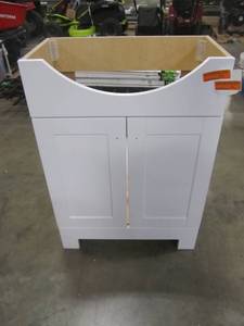 lot 171 image: Style Selections Euro 25-in White Single Sink Bathroom Vanity- Cabinet Only - CE29124-SS